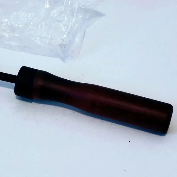 Wood Handled Utensil NWT Pulling Pizza Stones Cooling Rest Metal Pull - Picture 4 of 4